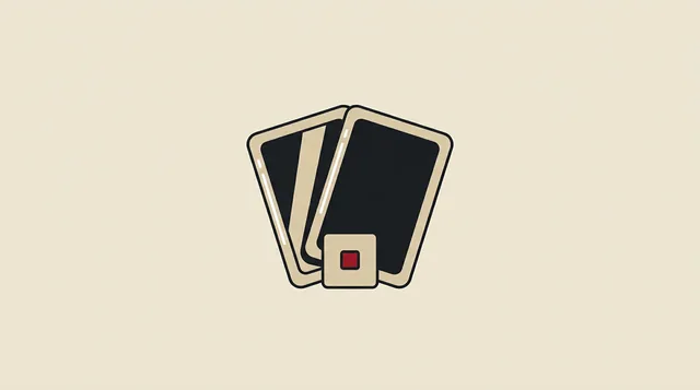 Two cards face down, drawn