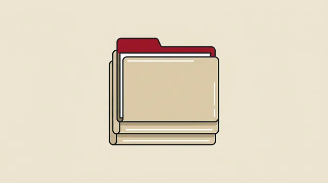 The camp archive in folders, drawn
