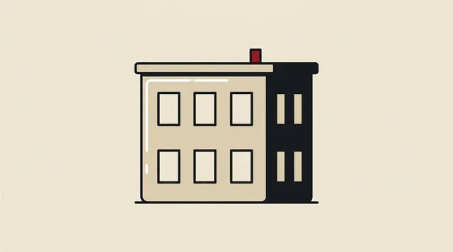 The company block, drawn