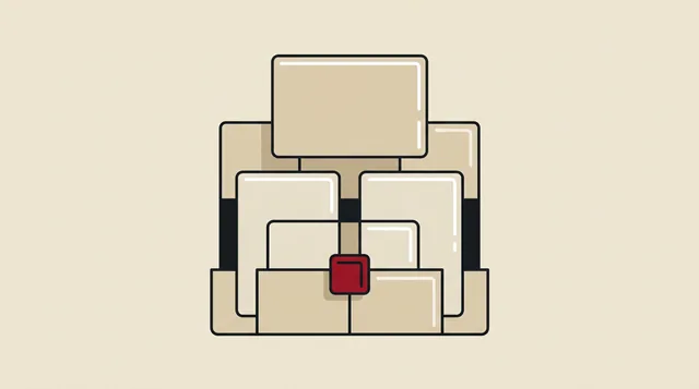 A card holder, drawn