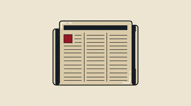 The camp press column, drawn