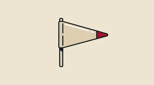 The camp pennant, drawn