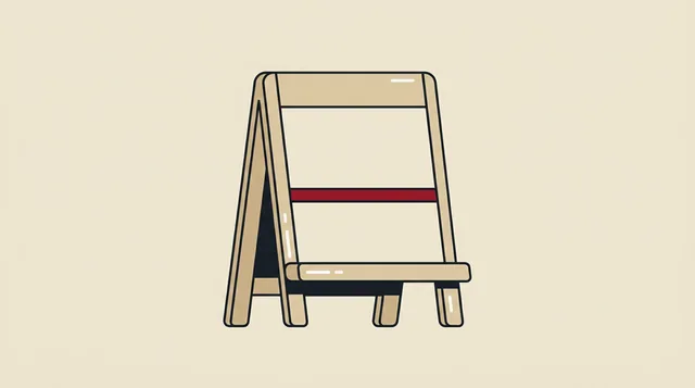 The camp calendar, drawn
