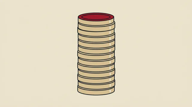 A jackpot stacking up, drawn