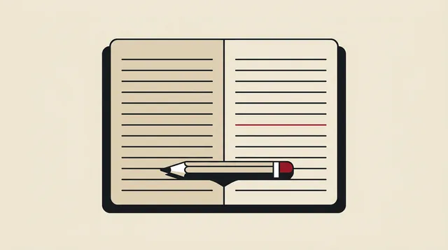 A session journal, drawn
