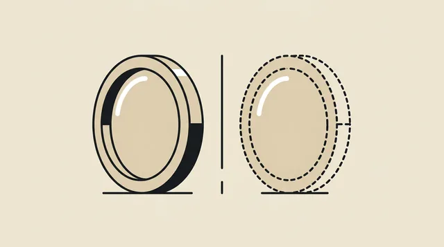 Two currencies kept apart, drawn