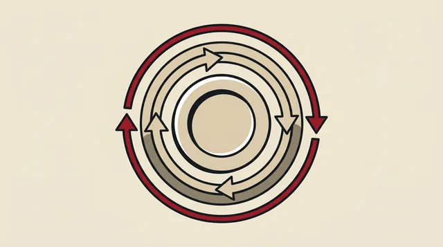 A wagering requirement looping round a token, drawn