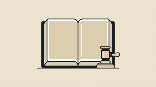 Rules & Law desk, drawn